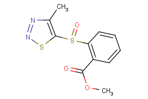 methyl 2-[(4-methyl-1,2,3-thiadiazol-5-yl)sulfinyl]benzenecarboxylate