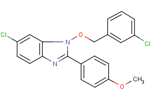 6-chloro-1-[(3-chlorobenzyl)oxy]-2-(4-methoxyphenyl)-1H-1,3-benzimidazole