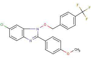 4-(6-chloro-1-{[4-(trifluoromethyl)benzyl]oxy}-1H-1,3-benzimidazol-2-yl)phenyl methyl ether