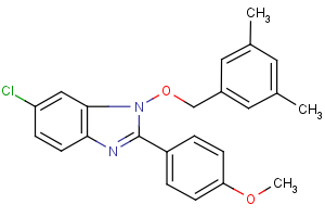 6-chloro-1-[(3,5-dimethylbenzyl)oxy]-2-(4-methoxyphenyl)-1H-1,3-benzimidazole