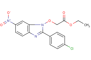 ethyl 2-{[2-(4-chlorophenyl)-6-nitro-1H-1,3-benzimidazol-1-yl]oxy}acetate