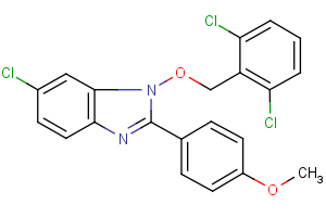 6-chloro-1-[(2,6-dichlorobenzyl)oxy]-2-(4-methoxyphenyl)-1H-1,3-benzimidazole