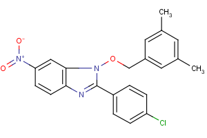 2-(4-chlorophenyl)-1-[(3,5-dimethylbenzyl)oxy]-6-nitro-1H-1,3-benzimidazole