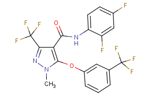 N-(2,4-difluorophenyl)-1-methyl-3-(trifluoromethyl)-5-[3-(trifluoromethyl)phenoxy]-1H-pyrazole-4-carboxamide