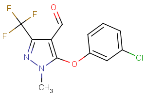 5-(3-Chlorophenoxy)-1-methyl-3-(trifluoro methyl) -1H-pyrazole-4-carbaldehyde