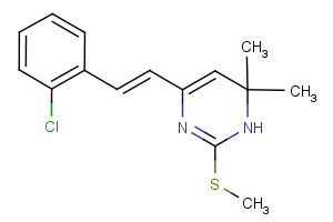 4-(2-chlorostyryl)-6,6-dimethyl-2-(methylsulfanyl)-1,6-dihydropyrimidine
