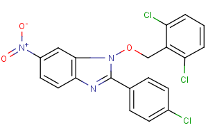 2-(4-chlorophenyl)-1-[(2,6-dichlorobenzyl)oxy]-6-nitro-1H-1,3-benzimidazole