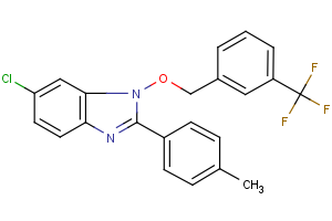 6-chloro-2-(4-methylphenyl)-1-{[3-(trifluoromethyl)benzyl]oxy}-1H-1,3-benzimidazole