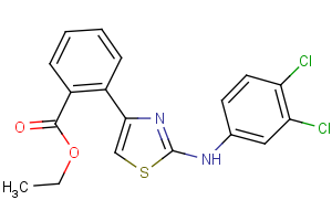 ethyl 2-[2-(3,4-dichloroanilino)-1,3-thiazol-4-yl]benzenecarboxylate