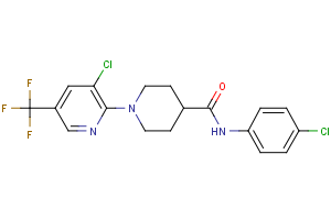 N-(4-chlorophenyl)-1-[3-chloro-5-(trifluoromethyl)-2-pyridinyl]-4-piperidinecarboxamide