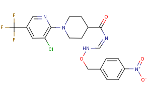1-[3-chloro-5-(trifluoromethyl)-2-pyridinyl]-N-({[(4-nitrobenzyl)oxy]amino}methylene)-4-piperidinecarboxamide