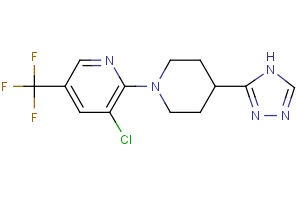 3-chloro-2-[4-(4H-1,2,4-triazol-3-yl)piperidino]-5-(trifluoromethyl)pyridine