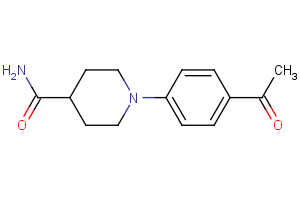 1-(4-acetylphenyl)-4-piperidinecarboxamide