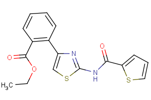 ethyl 2-{2-[(2-thienylcarbonyl)amino]-1,3-thiazol-4-yl}benzenecarboxylate
