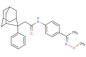 N-[4-(methoxyethanimidoyl)phenyl]-2-(2-phenyl-2-adamantyl)acetamide