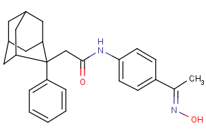 N-[4-(hydroxyethanimidoyl)phenyl]-2-(2-phenyl-2-adamantyl)acetamide