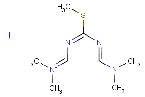 N-({[{[(dimethylamino)methylene]amino}(methylsulfanyl)methylene]amino}methylene)-N-methylmethanaminium iodide