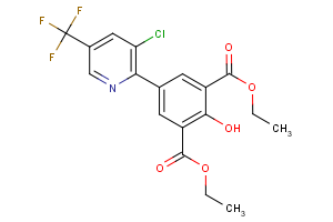 diethyl 5-[3-chloro-5-(trifluoromethyl)-2-pyridinyl]-2-hydroxyisophthalate