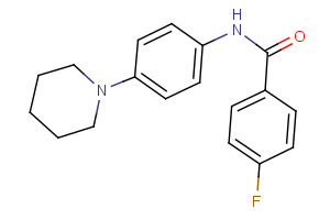 4-fluoro-N-(4-piperidinophenyl)benzenecarboxamide