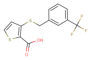 3-{[3-(Trifluoromethyl)benzyl]sulfanyl}-2- thiophene carboxylic acid
