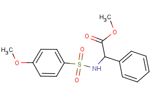 methyl 2-{[(4-methoxyphenyl)sulfonyl]amino}-2-phenylacetate