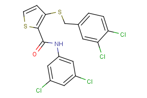 3-[(3,4-dichlorobenzyl)sulfanyl]-N-(3,5-dichlorophenyl)-2-thiophenecarboxamide