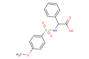 2-{[(4-Methoxyphenyl)sulfonyl]amino}-2-phenyl acetic acid