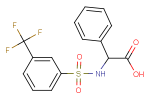2-phenyl-2-({[3-(trifluoromethyl)phenyl]sulfonyl}amino)acetic acid