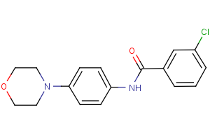 3-chloro-N-(4-morpholinophenyl)benzenecarboxamide