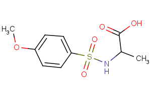 2-{[(4-Methoxyphenyl)sulfonyl]amino}propanoic acid