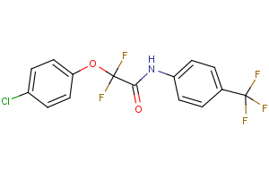 2-(4-chlorophenoxy)-2,2-difluoro-N-[4-(trifluoromethyl)phenyl]acetamide