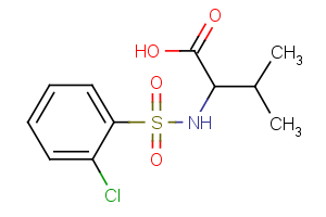 2-{[(2-chlorophenyl)sulfonyl]amino}-3-methylbutanoic acid