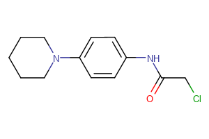 2-chloro-N-(4-piperidinophenyl)acetamide