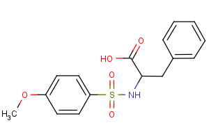 2-{[(4-methoxyphenyl)sulfonyl]amino}-3-phenylpropanoic acid