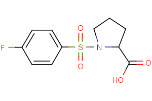 1-[(4-Fluorophenyl)sulfonyl]-2-pyrrolidine carboxylic acid