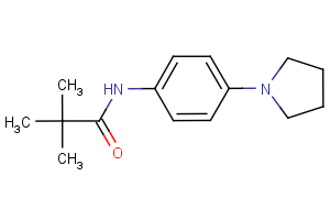 2,2-dimethyl-N-[4-(1-pyrrolidinyl)phenyl]propanamide