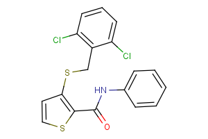 3-[(2,6-dichlorobenzyl)sulfanyl]-N-phenyl-2-thiophenecarboxamide