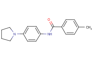 4-methyl-N-[4-(1-pyrrolidinyl)phenyl]benzenecarboxamide