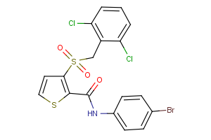 N-(4-bromophenyl)-3-[(2,6-dichlorobenzyl)sulfonyl]-2-thiophenecarboxamide