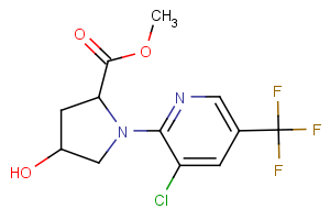 methyl 1-[3-chloro-5-(trifluoromethyl)-2-pyridinyl]-4-hydroxy-2-pyrrolidinecarboxylate