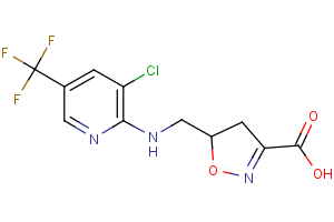5-({[3-chloro-5-(trifluoromethyl)-2-pyridinyl]amino}methyl)-4,5-dihydro-3-isoxazolecarboxylic acid