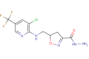 5-({[3-chloro-5-(trifluoromethyl)-2-pyridinyl]amino}methyl)-4,5-dihydro-3-isoxazolecarbohydrazide