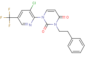 1-[3-chloro-5-(trifluoromethyl)-2-pyridinyl]-3-phenethyl-2,4(1H,3H)-pyrimidinedione