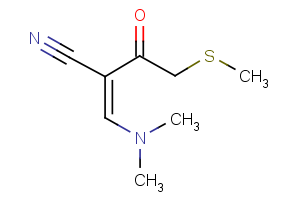 3-(dimethylamino)-2-[2-(methylsulfanyl)acetyl]acrylonitrile