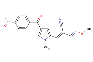 2-[(methoxyimino)methyl]-3-[1-methyl-4-(4-nitrobenzoyl)-1H-pyrrol-2-yl]acrylonitrile