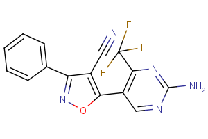 5-[2-amino-4-(trifluoromethyl)-5-pyrimidinyl]-3-phenyl-4-isoxazolecarbonitrile