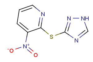 3-nitro-2-(1H-1,2,4-triazol-3-ylsulfanyl)pyridine