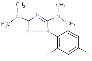 1-(2,4-difluorophenyl)-N~3~,N~3~,N~5~,N~5~-tetramethyl-1H-1,2,4-triazole-3,5-diamine