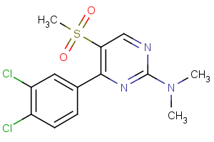 N-[4-(3,4-dichlorophenyl)-5-(methylsulfonyl)-2-pyrimidinyl]-N,N-dimethylamine