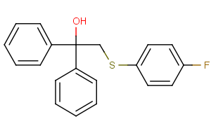 2-[(4-fluorophenyl)sulfanyl]-1,1-diphenyl-1-ethanol